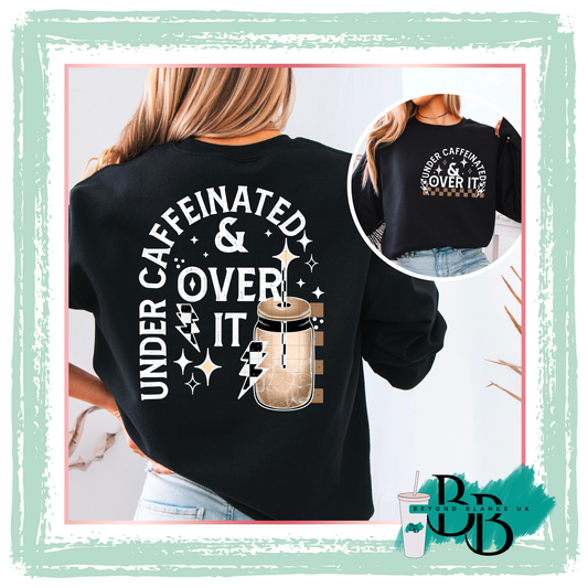 DTF- Under caffeinated white-pocket & spine