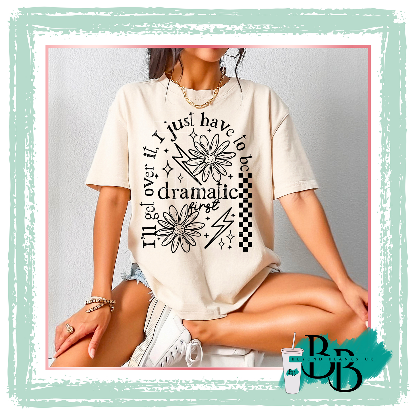 DTF- Dramatic flower Black