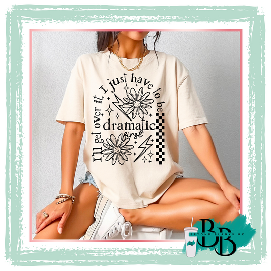 DTF- Dramatic flower Black