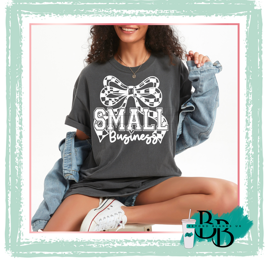 DTF- Small business bow white