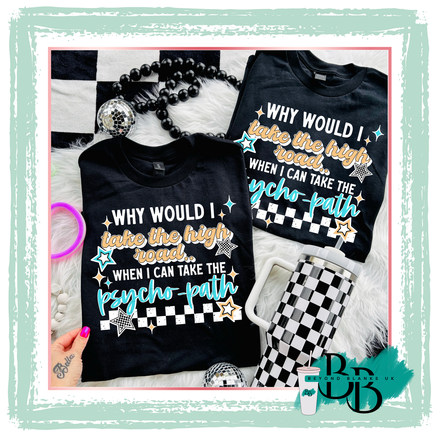 DTF- Psycho path white