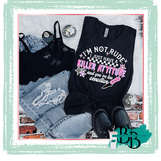 DTF- Killer attitude white