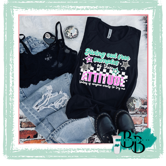 DTF- Giving out free samples -white accents