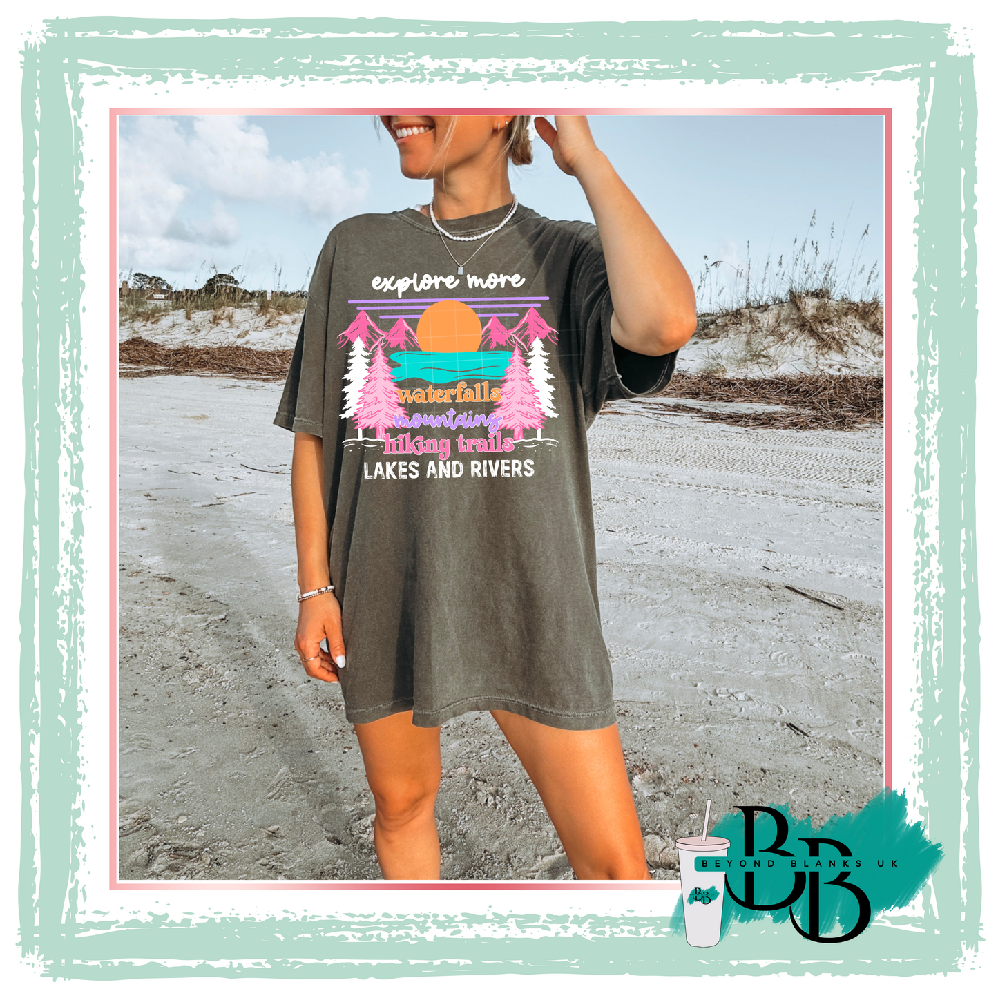 DTF- Explore more White