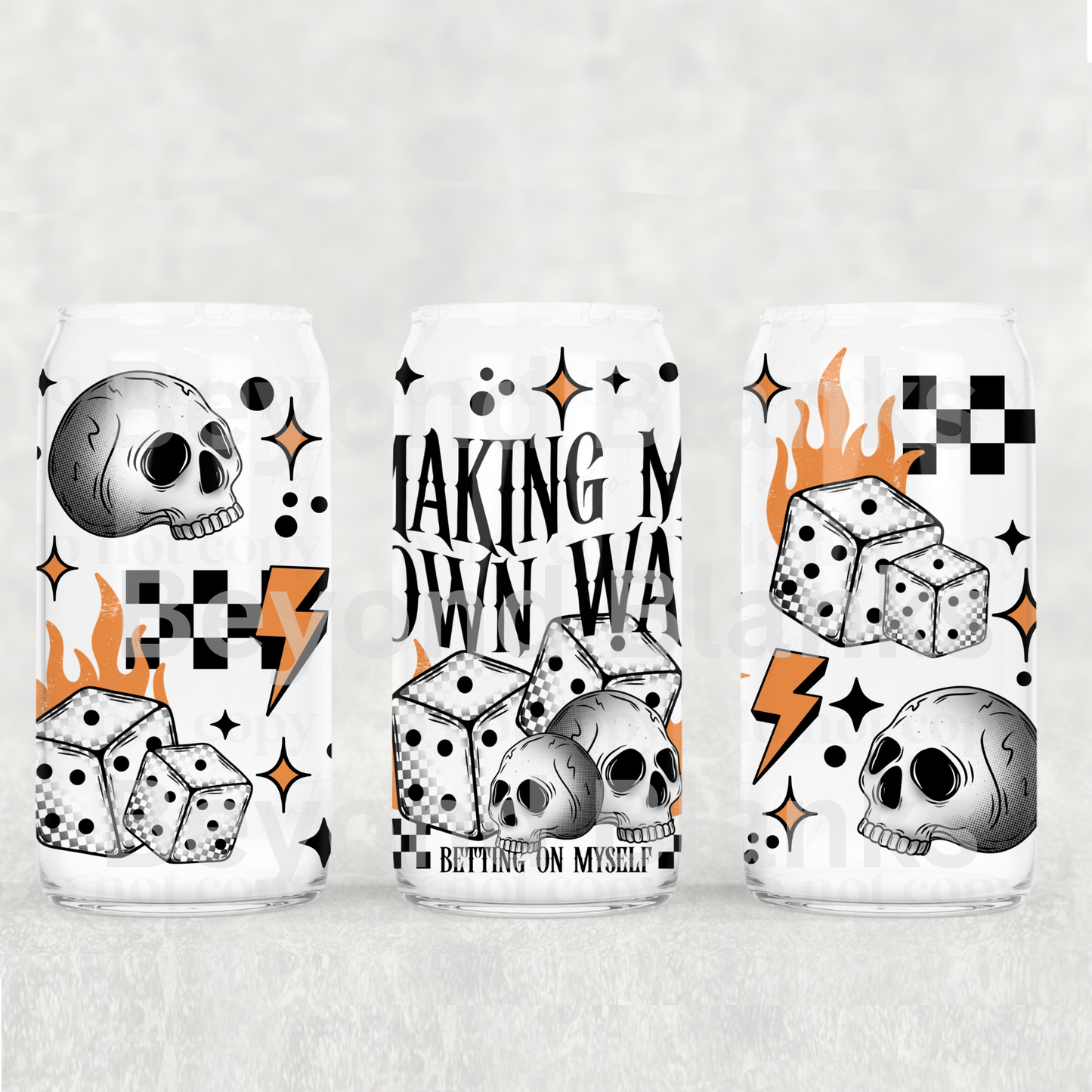 UVDTF Betting on myself 16oz wrap