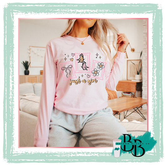 DTF-Just a girl stamps