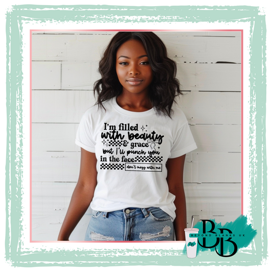 DTF- Beauty and grace black