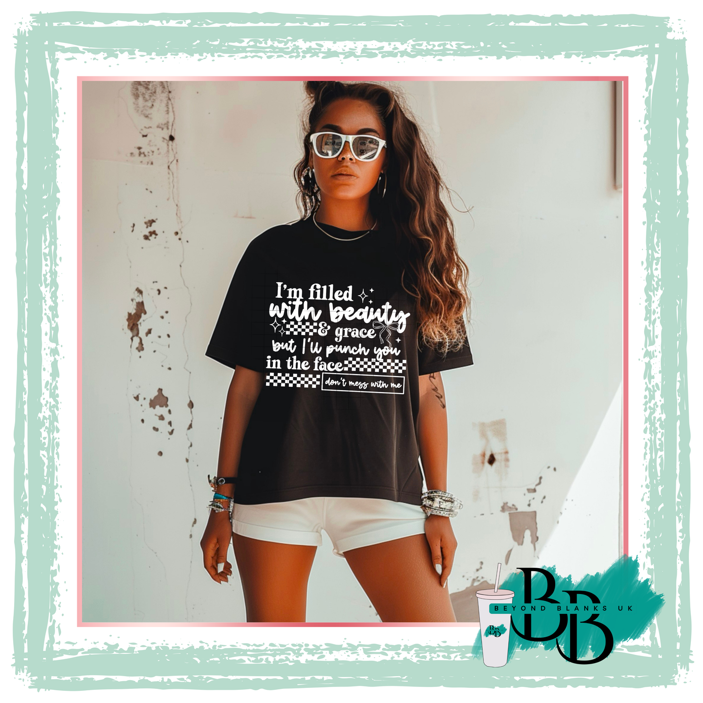 DTF- Beauty and grace white