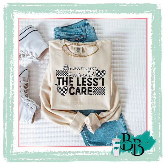 DTF The less I care black