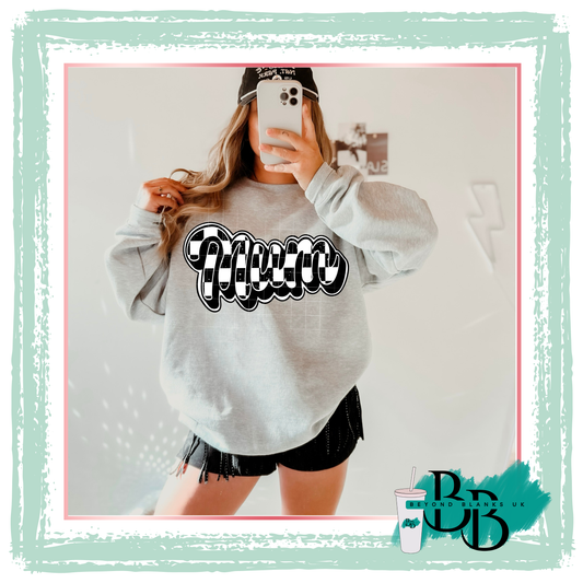 DTF-Mum black and white