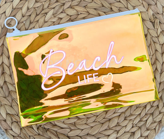 Jelly make up bag Sunset yellow