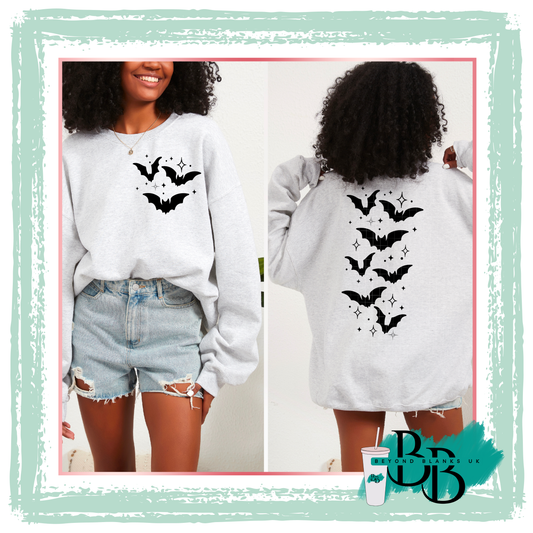 DTF-  Bats black -pocket & spine