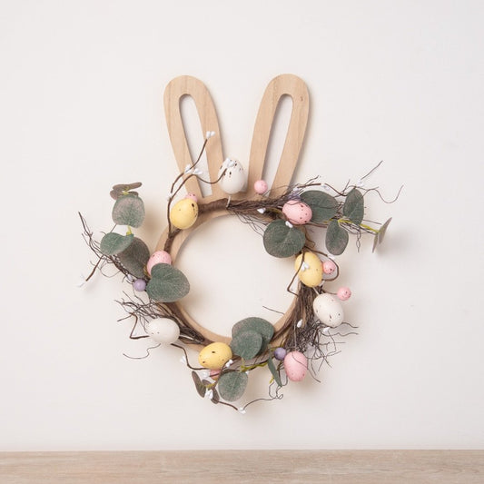 Easter egg Bunny Wreath