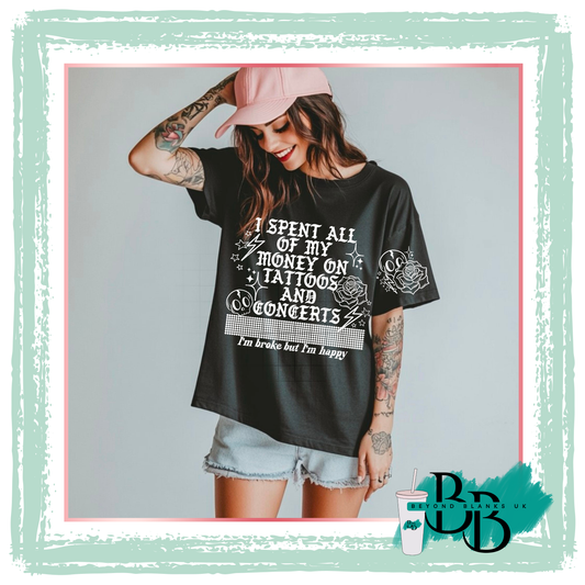 DTF- My tattoos white-pocket & spine