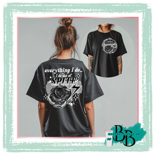 DTF- Out of spite white-pocket & spine