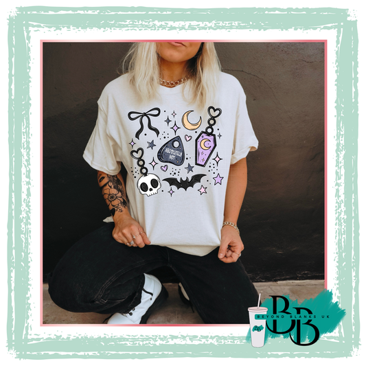 DTF spooky things collage