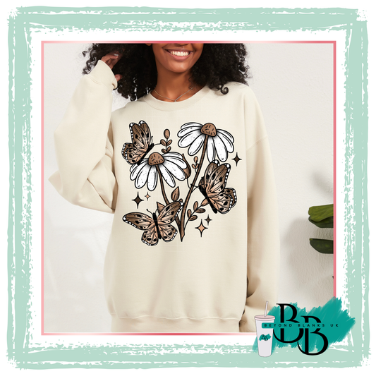 DTF-Floral butterflies