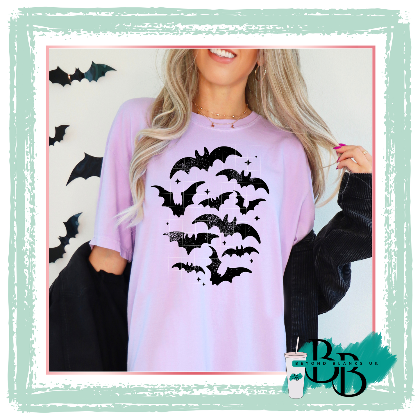 DTF-Black flying bats