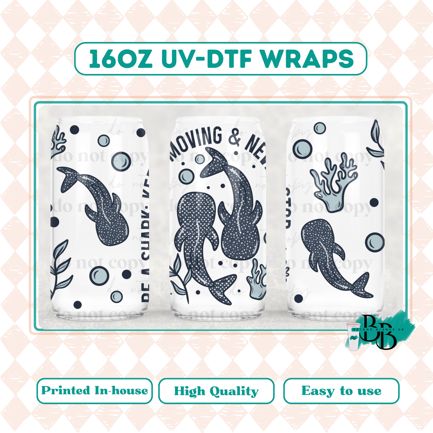 UVDTF 16oz wrap- Be a shark