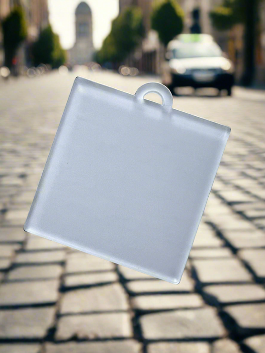 Acrylic sub coated Polaroid gift tag