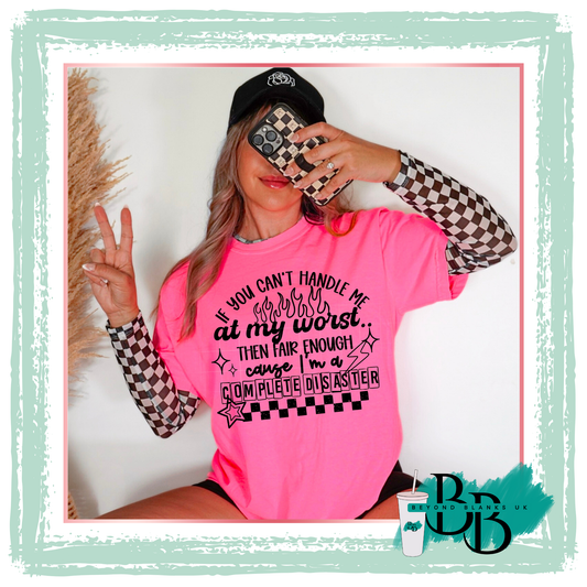 DTF- Complete disaster - black