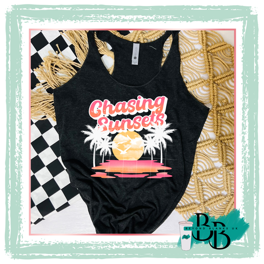 DTF-Chasing sunsets - white accents