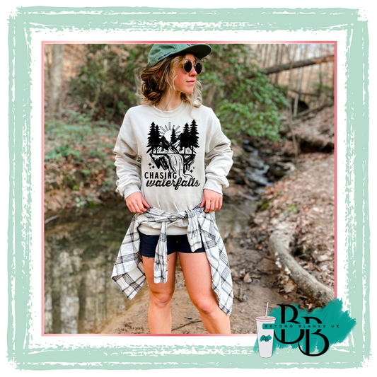 DTF-Chasing waterfalls- black