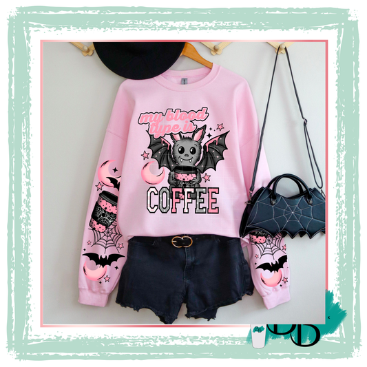 DTF - Coffee bat - Chest & sleeve