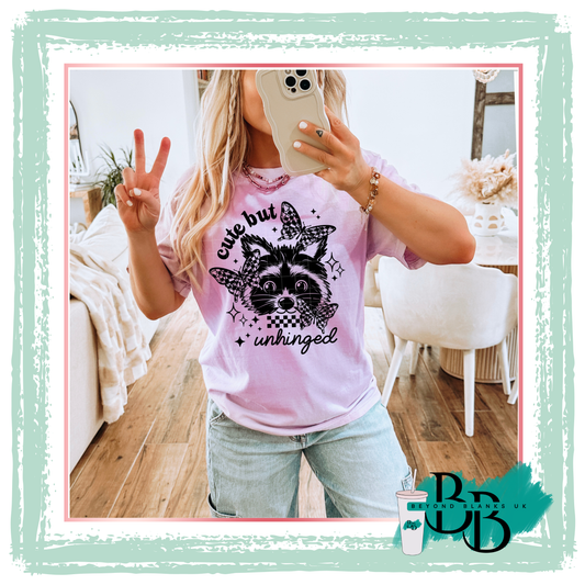 DTF- Cute but unhinged-black