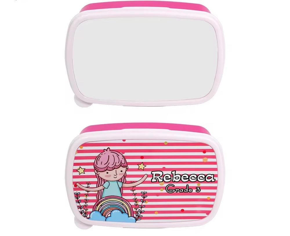 Lunch box plastic sublimation