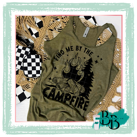 DTF- Find me by the campfire- black