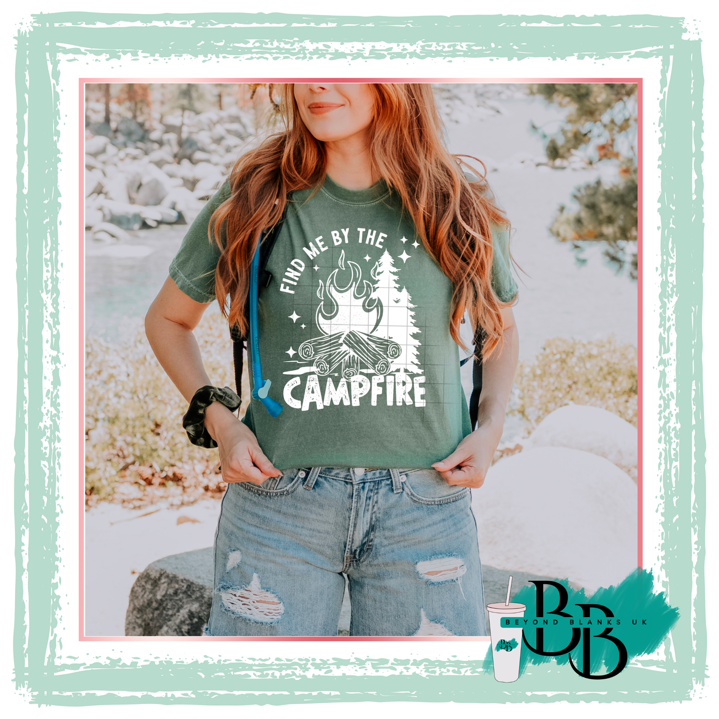 DTF- Find me by the campfire- white
