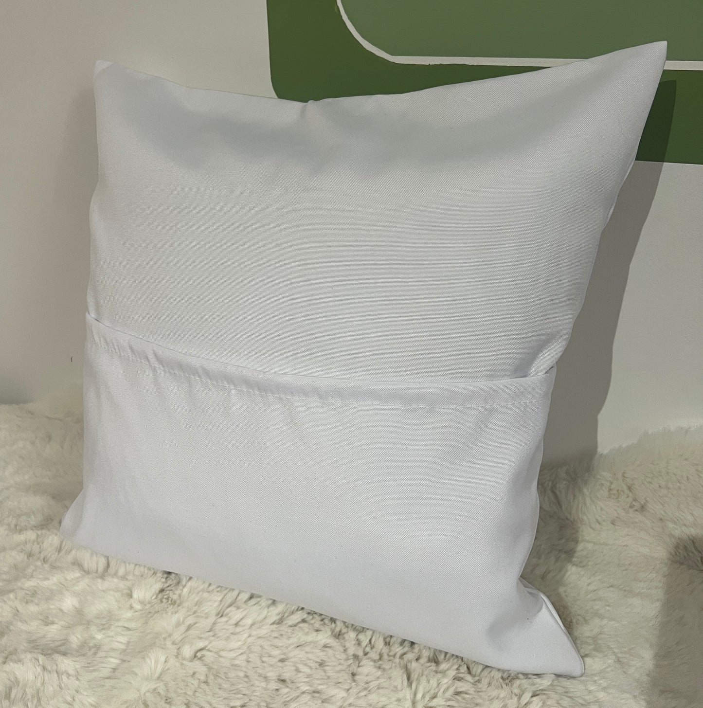Linen white sublimation pocket cushion covers