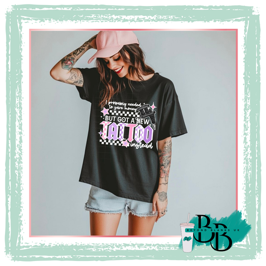 DTF- Got a new tattoo - white accents