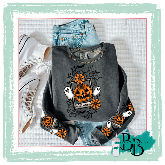 DTF -Halloween card  - front & sleeve