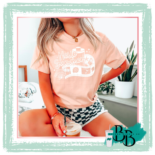 DTF- Hello summer film- white