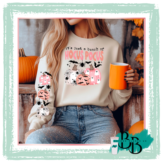 DTF -Hocus pocus pumpkins - front & sleeve