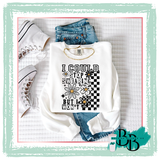 DTF- I could stop swearing- black