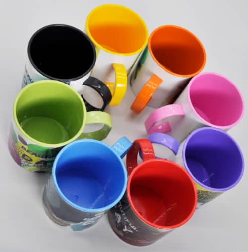 Polymer sublimation mugs