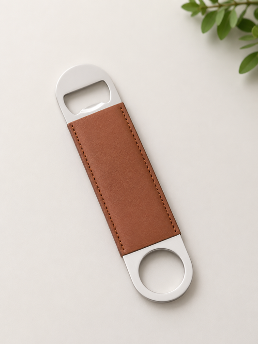 Bottle openers PU leather- laser