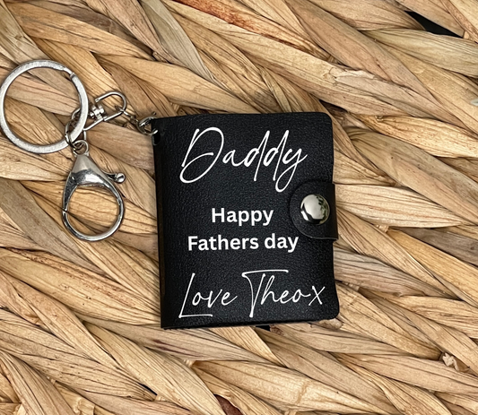 Photo album keychain