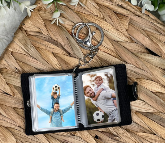 Photo album keychain