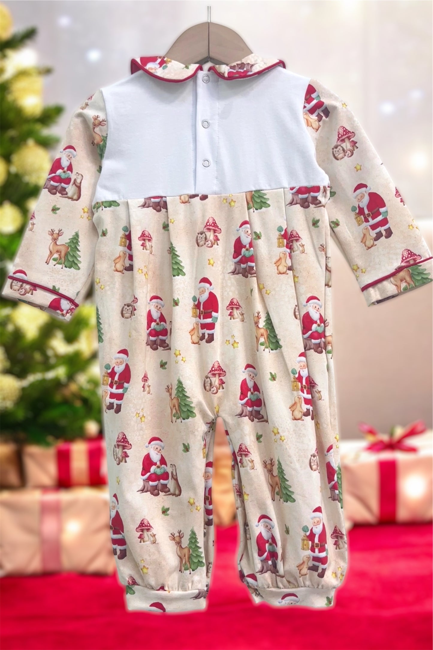 Christmas Family sublimation Rompers - Santa's Forest Friends