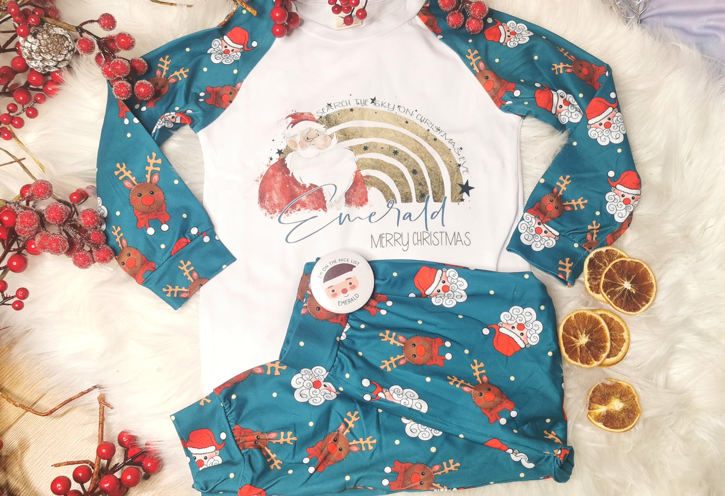 Christmas Santa sublimation pyjamas