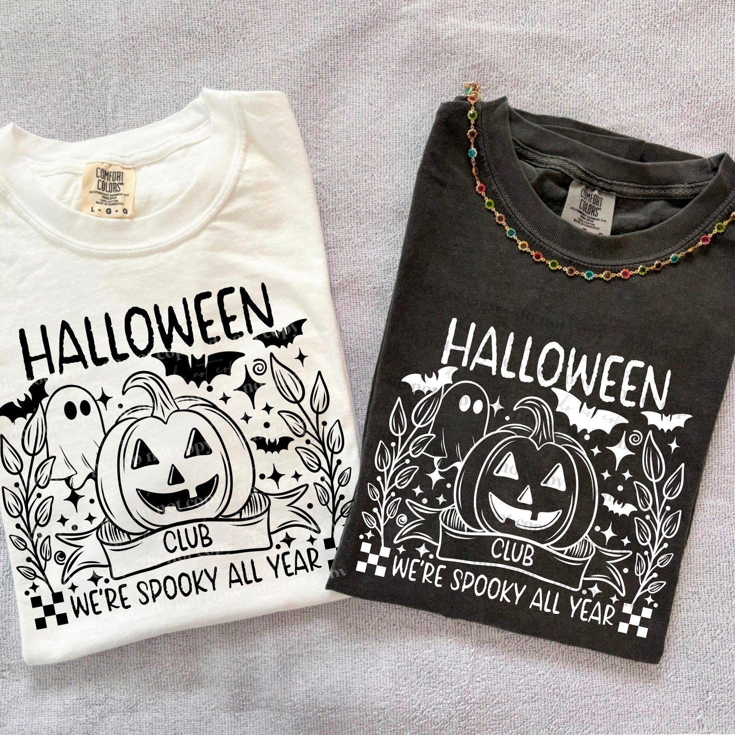 Halloween club black UV-DTF (solid substrates) decal