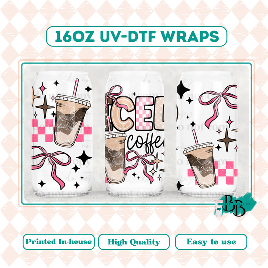 UVDTF 16oz wrap-Iced coffee