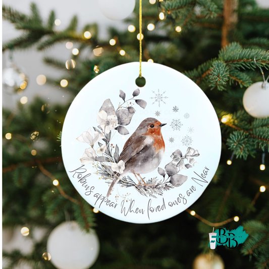 Ceramic sublimation ornament optional gift box