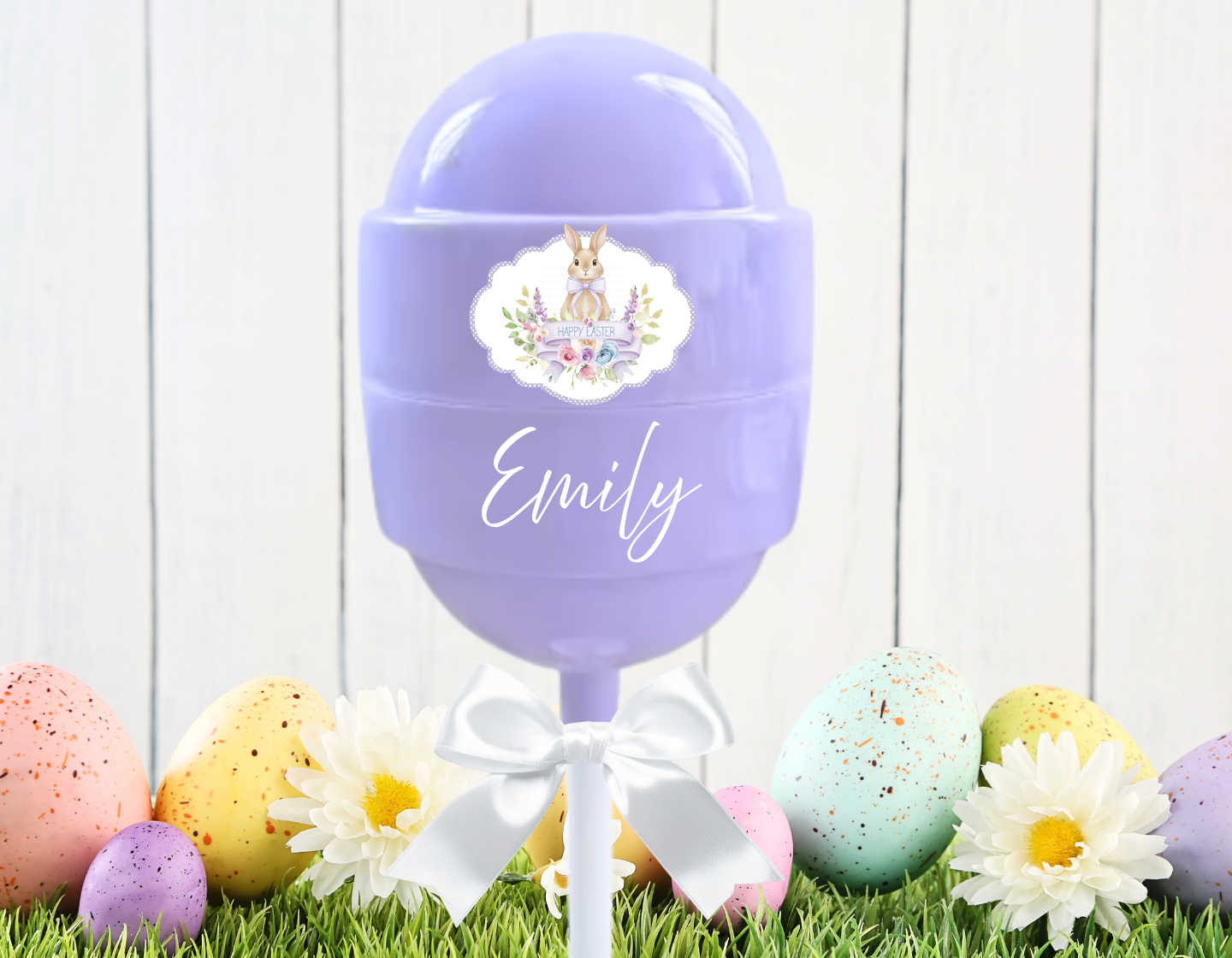 UVDTF lollipop decal-Lilac floral