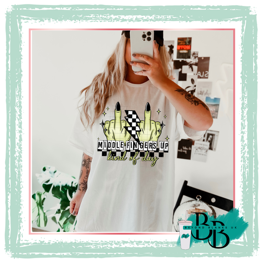 DTF- Middle fingers up