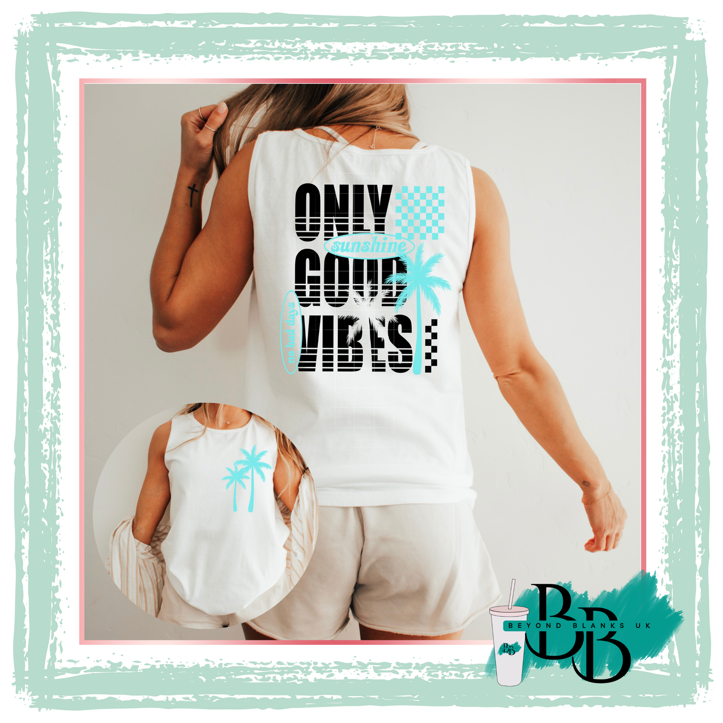 DTF-Only good vibes blue - spine & pocket